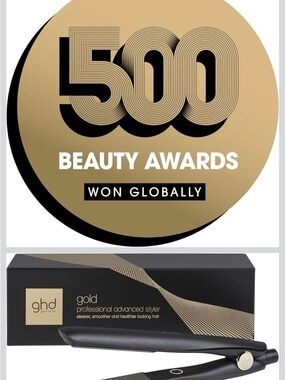 ghd Gold Styler ― 1" Flat Iron Hair Straightener, Professional Ceramic Hair